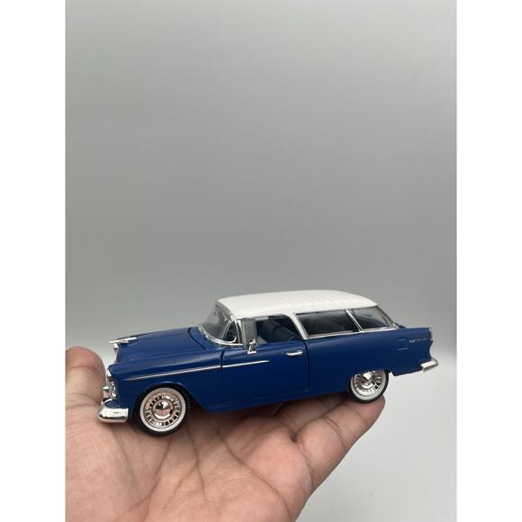Arko 1:32 "1955 Chevrolet Bel Air Nomad" *Blue/White Roof NEW In Box - Picture 5 of 9